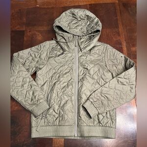 Women’s Columbia Quilted Stone Green Bomber Insulated Jacket Coat Small